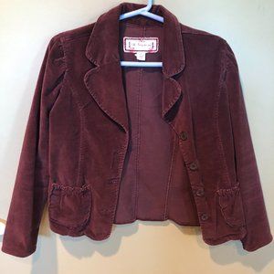 Chocolate brown Velvet blazer